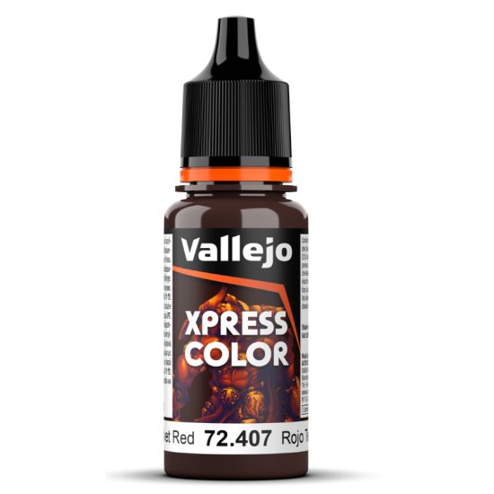 Vallejo Game Color 72.407 Velvet Red Xpress Color, 18 ml